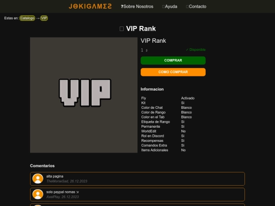 VIP screenshot