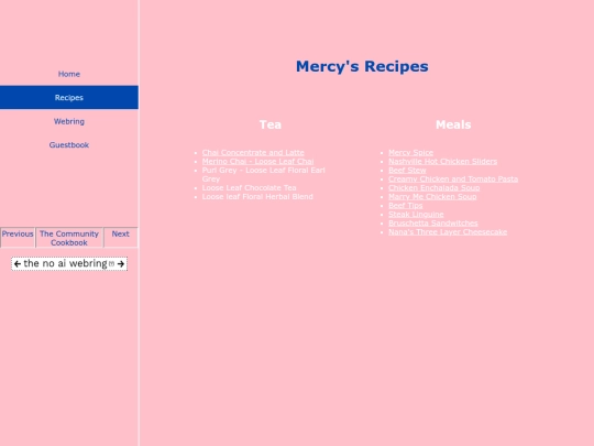 Recipe-List screenshot
