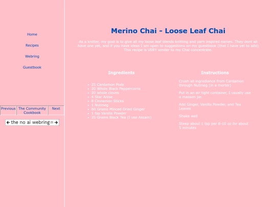Recipes/Loose-Chai screenshot
