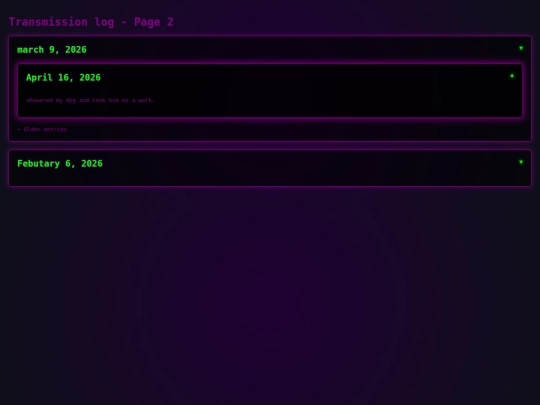 journal screenshot