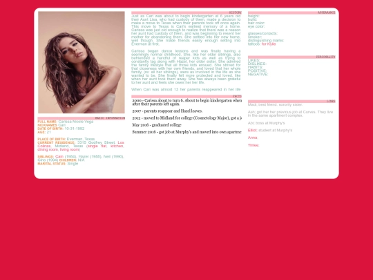 Carissa screenshot