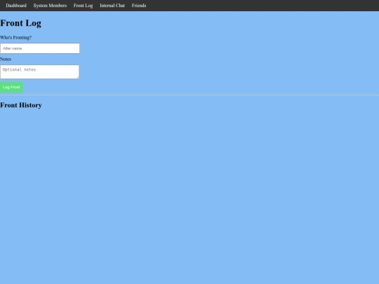 frontlog screenshot
