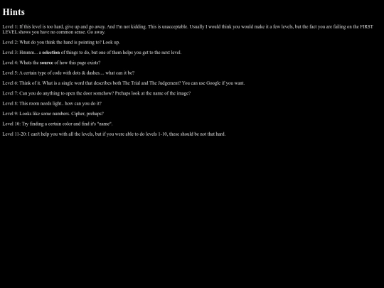 hints screenshot