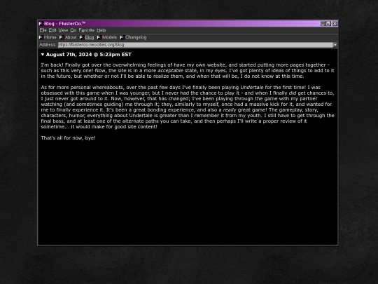 blog screenshot