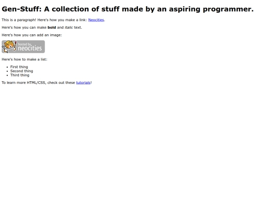 index screenshot