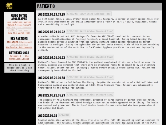 mutagenesis/guest/patient0 screenshot