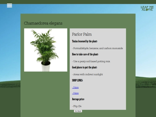 plant-info/ParlorPalm screenshot