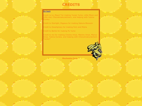 Credits screenshot