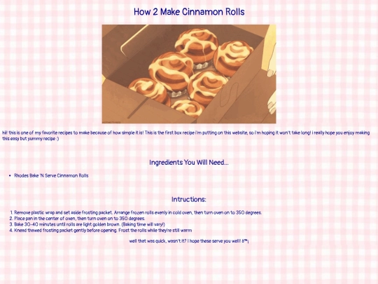 cinnamonrolls screenshot