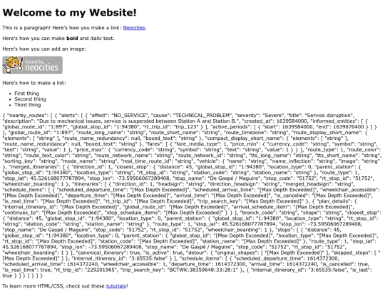 index screenshot