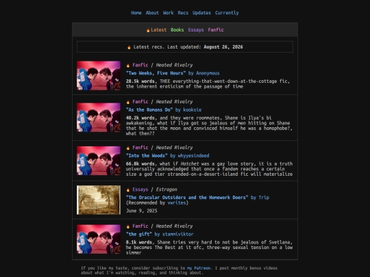 recs screenshot