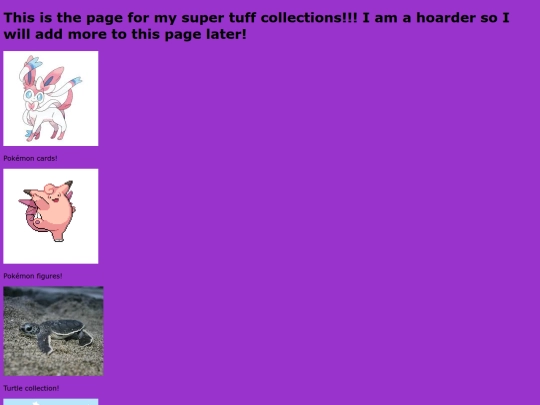 collections screenshot