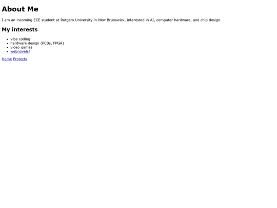 aboutme screenshot
