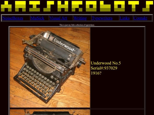 typewriters screenshot