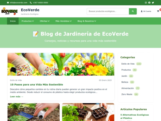 Blog screenshot