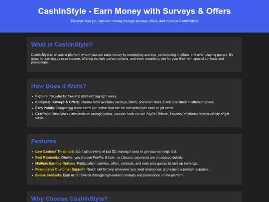 cashinstyle screenshot