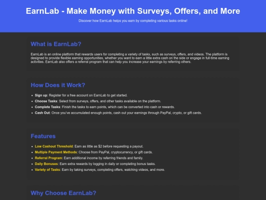 earnlab screenshot