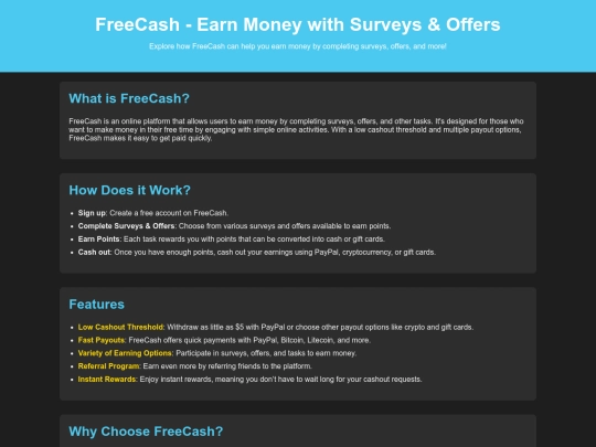 freecash screenshot