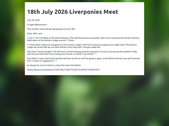 liverponies/posts/18th-july-2026-liverponies-meet screenshot