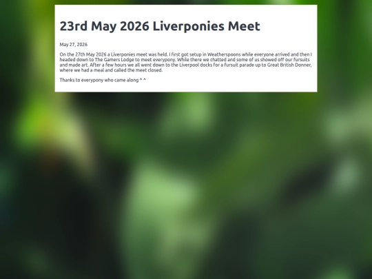 liverponies/posts/23rd-may-2026-liverponies-meet screenshot