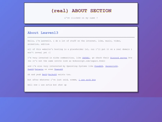 RealAboutSection screenshot