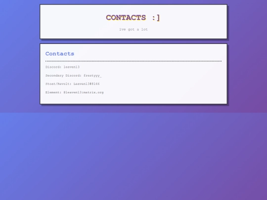 contacts screenshot