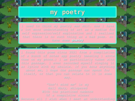 poetry screenshot