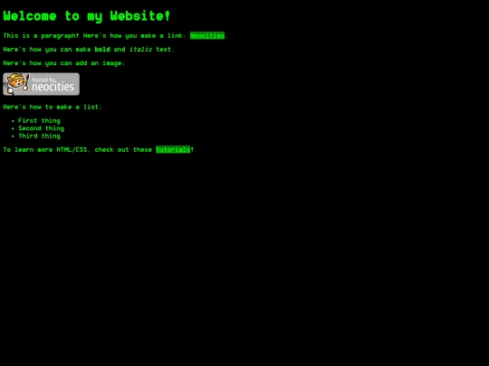newhtml screenshot