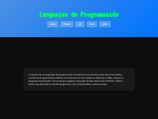 lenguajes screenshot