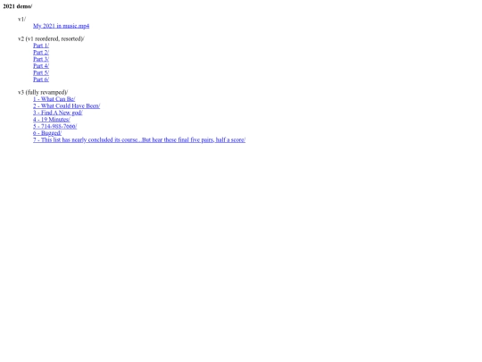 music/2021/Demo screenshot