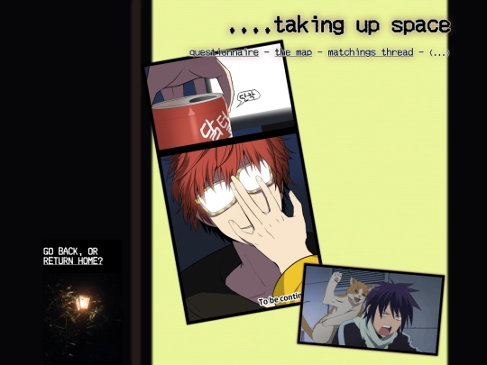blog/taking up space screenshot