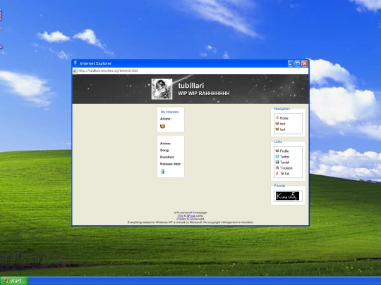 interests screenshot