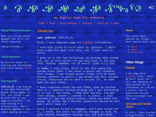 about-me screenshot