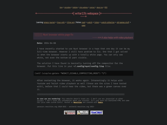linux-wiki/nyxt-browser-white-page-fix screenshot