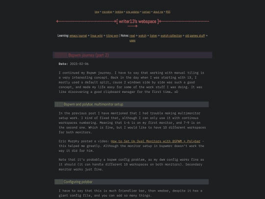 linux/bspwm-journey-part2 screenshot