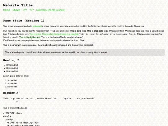 index screenshot