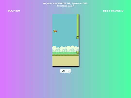 practice/web-junior/flappy-bird screenshot