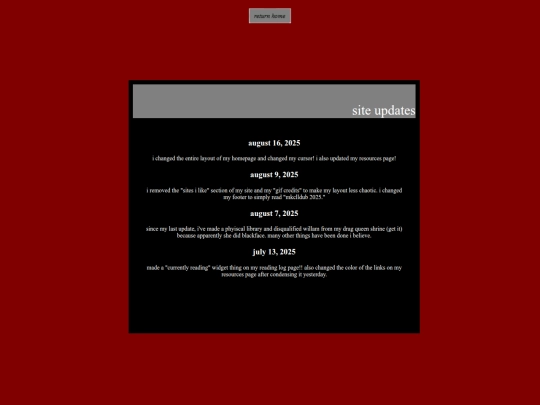 updates screenshot