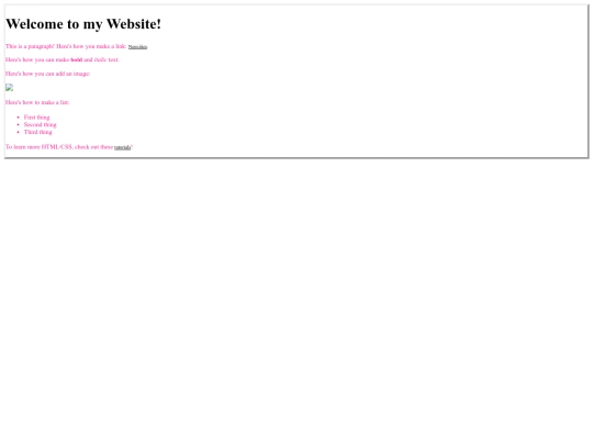 links screenshot