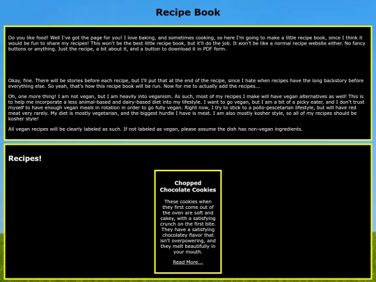 recipes screenshot