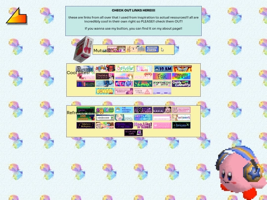 links screenshot