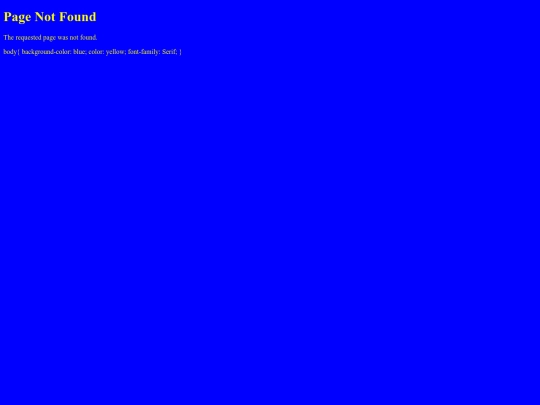 not_found screenshot
