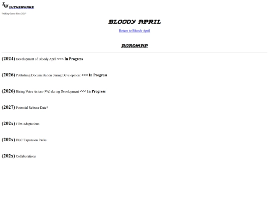 LutherWare.net_BloodyApril_roadmap/BA_Roadmap screenshot