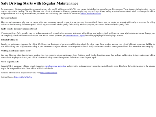 SafeDrivingStartswithRegularMaintenance screenshot