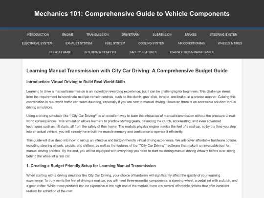 automotive_manualGear_virtual screenshot