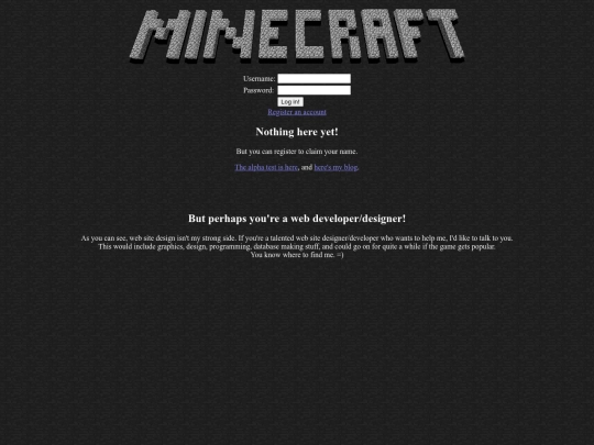 notch/minecraft screenshot