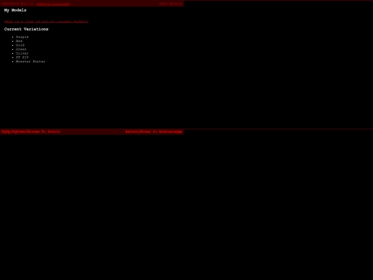 mymodels screenshot