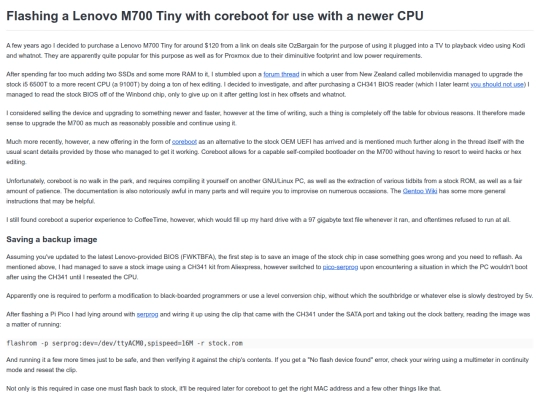 m700 screenshot