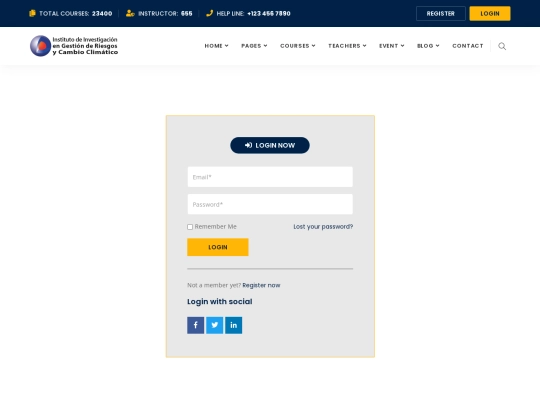 login screenshot