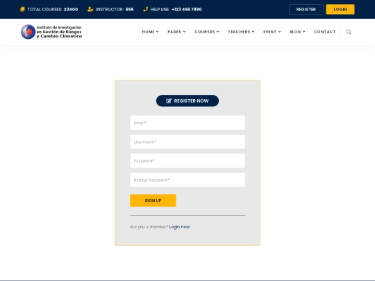 register screenshot